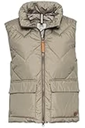 Camel Active Korte gewatteerde bodywarmer voor dames van gerecycled polyester, , 34
