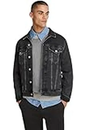 Calvin Klein Jeans Heren SLIM DENIM JACKET J30J326838, Trucker Jacket, Denim, M, , M