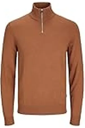 JACK & JONES Heren Jjeemil Knit Half Zip Noos Gebreide Trui, , XS