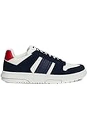 Tommy Hilfiger Heren The Brooklyn Mix MAT. (EM0EM01457) Lage Top Sneaker, blauw (Dark Night Navy), 10 UK, , 44 EU