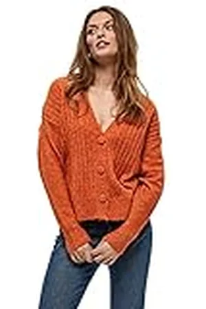 Peppercorn Damen Penelope Rib Cardigan Curved Ripp Strickjacke, , 56