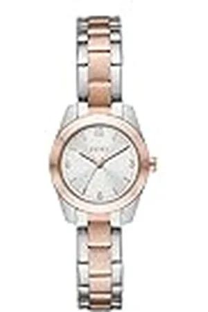 DKNY Nolita Tweekleurig Roestvrijstalen Horloge met Drie Wijzers