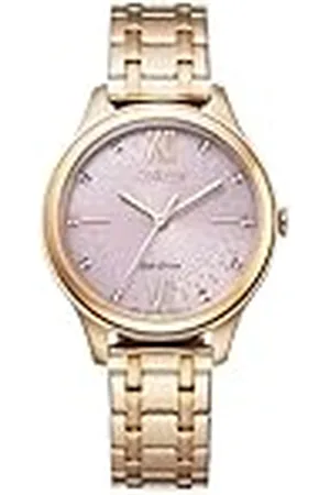 Citizen Dames analoog Eco-Drive horloge met roestvrijstalen armband, , Eén maat, armband