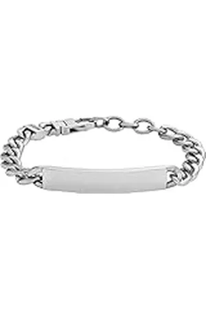 Fossil Drew Herenarmband van roestvrij staal met karabijnsluiting