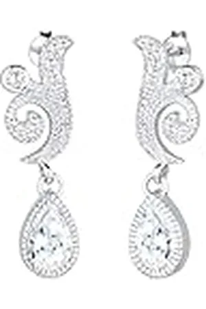 Elli Premium damesoorstekers 925 sterling zilver kristal zirkonia, Facetgeslepen, Zirkonia