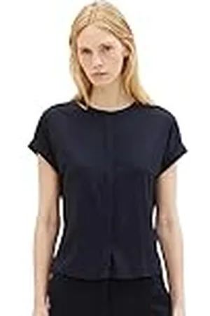 TOM TAILOR Basic damesblouse met korte mouwen