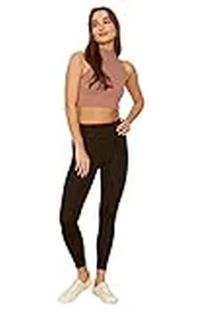 Trendyol Vrouwen Bruine Hoge Taille Herstel Gebreide Panty Leggings, , S