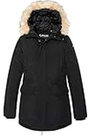 Schott NYC JKTNELLYW Parka met capuchon, imitatiebont, , XL voor volwassenen