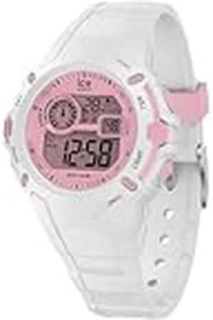 Ice-Watch ICE digit explorer White pink - Wit meisjeshorloge met siliconen band - 024001 (Small)