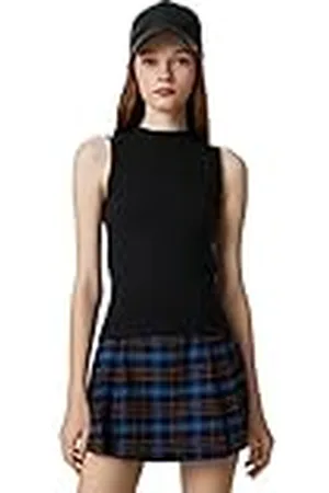 Koton Dames ronde hals katoen slim fit geribbelde tanktop, , S