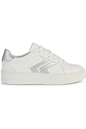 Geox D Skyeline A Sneakers voor dames, Optic White/Silver, 39 EU, , 39 EU