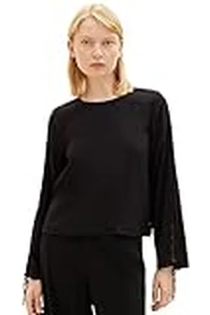 TOM TAILOR Damesblouse met veters, , XS