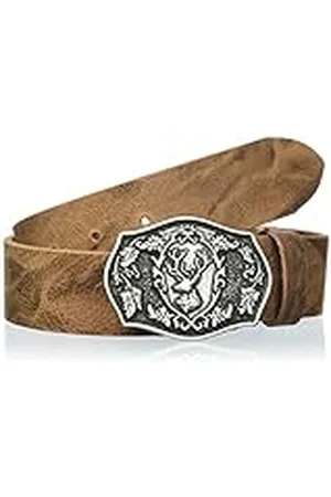 MGM Uniseks klederdrachtriem met hertenriem, , 90, , 90 cm