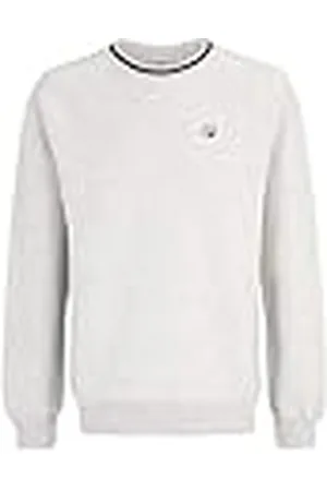 Fila Bilici Raglan Crew Sweatshirt, voor heren, lichtgrijs melange, XL, , XL