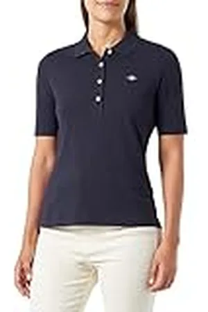 GANT Slim Shield Ss Pique poloshirt voor dames, , L