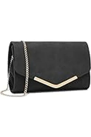MISS LULÙ Dames enveloppe clutch elegante avondtas bruidstas envelop clutch tas handtas met ketting voor bruiloft party prom