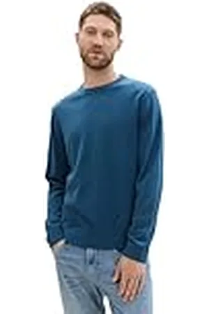TOM TAILOR Gebreide trui voor heren met ronde hals, , S