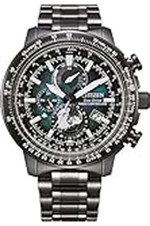 Citizen Heren Multi Dial Eco-Drive Horloge met roestvrij stalen band BY3005-56E