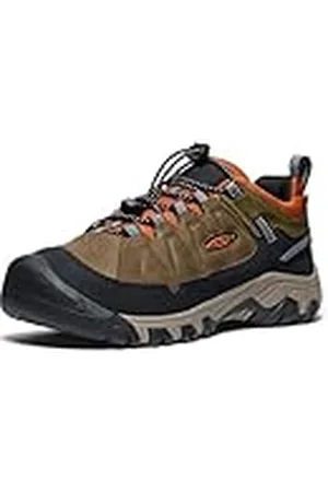 Keen Targhee 4 Lage waterdichte wandelschoenen voor kinderen, Dark Olive Gold Flame, 37.5 EU