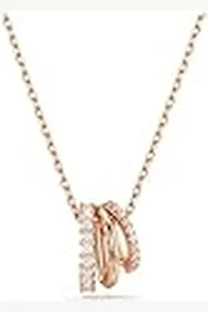 Swarovski Hyperbola Hanger, Verschillende Slijpvormen, Wit, Roségoudkleurige Toplaag