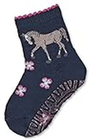 Sterntaler Chaussettes Air Cheval Sokken met pailletten, voor meisjes en meisjes, Blauw (Navy 300), 28