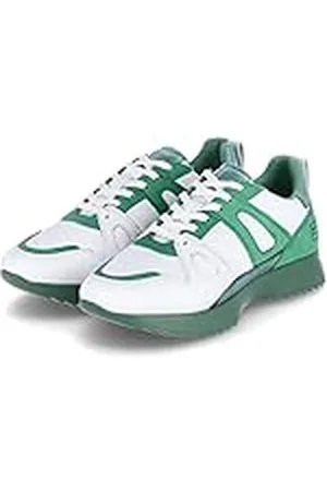 Bagatt Casual Sophie Veterschoenen voor dames, wit/groen, 39 EU, , 39 EU