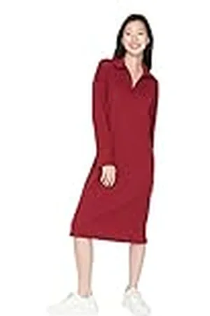 Trendyol Dames Woman Mini Bodycon ronde hals gebreide jurk, , M
