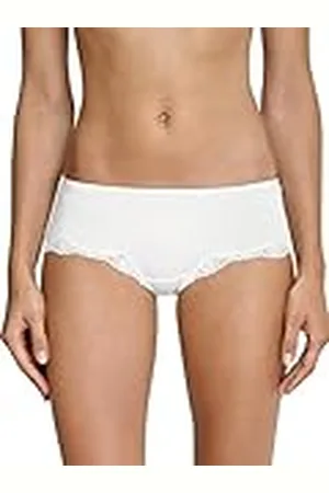 Schiesser Damen Hipster mit Spitze - Pure Cotton