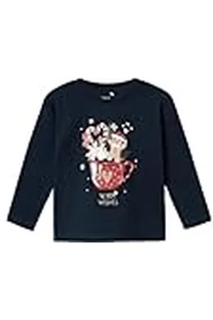 NAME IT Nmfrbell Nreg Ls Top Box shirt met lange mouwen voor meisjes, , 104