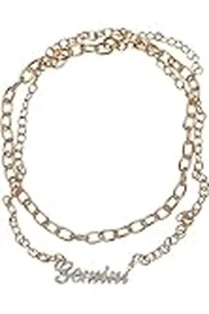Urban classics Uniseks halsketting Diamond Zodiac gouden necklace, kleur , maat één maat