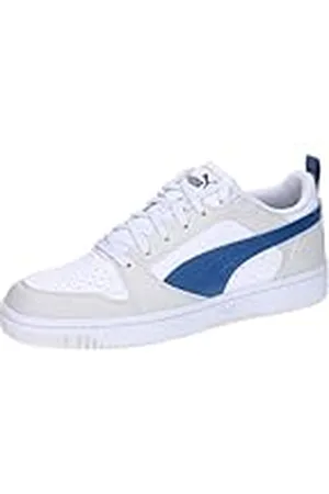 PUMA Rebound V6 Lage sneakers voor dames en heren, Vapor Gray Clyde Royal Wit, 37.5 EU