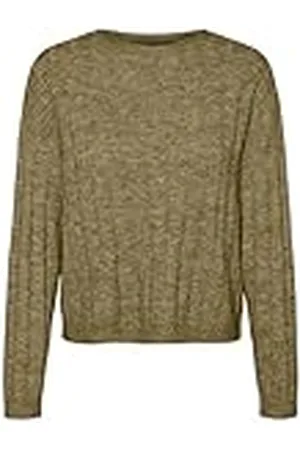 VERO MODA VMWILLA LS O-Neck Pullover GA Boo, Droogkruid/detail: melange, XS