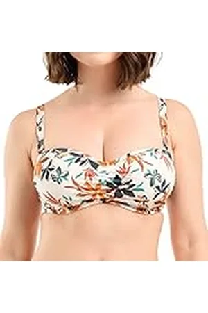 Sans Complexe Staycation Badpak, beugel, afneembare bandjes, bloemenprint ivoor, 90D dames, , 75D