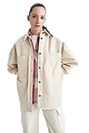DeFacto Hemdblouse met lange mouwen voor dames, hemd met knopen voor vrijetijdskleding, , S