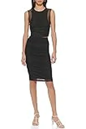 DKNY Dames Side Rush Mesh Rok, , L, , L
