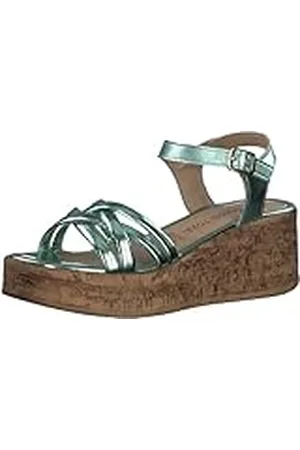 Marco Tozzi Dames 2-2-28395-20 leren sandaal met sleehak, , 38 EU, , 38 EU