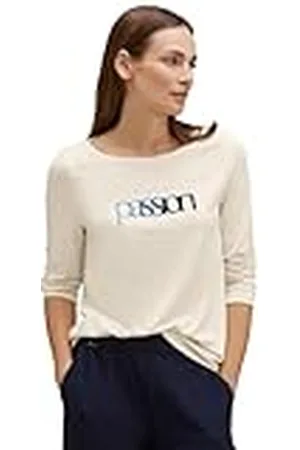 Street one Dames T-shirt 3/4 mouw met tekst, , 42