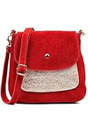 Firenze Artegiani . Altissimo schoudertas voor dames, echt leer, gecombineerd met glanzend lakleer, 19 x 7 x 20 cm, kleur: , , Utility
