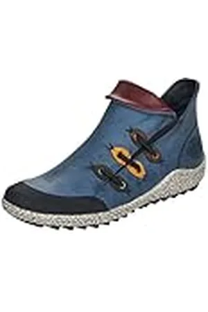 Rieker Z7582 Enkellaarzen voor dames, blauw, 38 EU