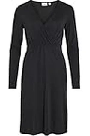 VILA VIMODALA L/S WRAP MIDI SU-NOOS Jurk, , M, , M