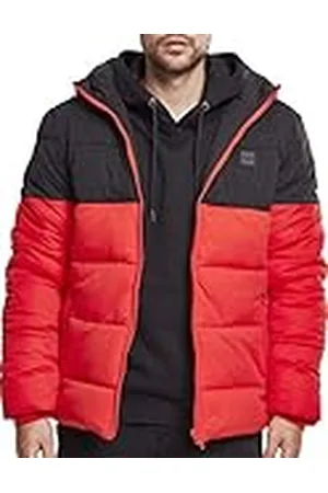Urban classics Donsjack voor heren, met capuchon, winterjas, gewatteerd, met capuchon, in vele kleuren, maten S - 5XL, , L