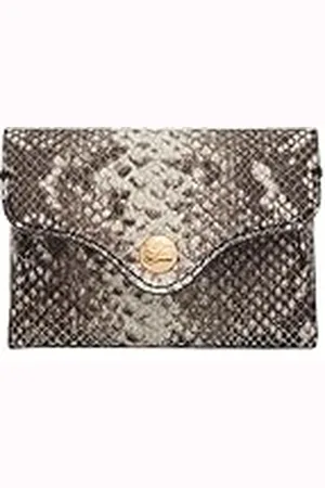 Fossil Heritage Kaarthouder van Leer met Pythoneffect in Reliëf voor Dames, SL8283874-9,8 cm L x 1,3 cm B x 7 cm H
