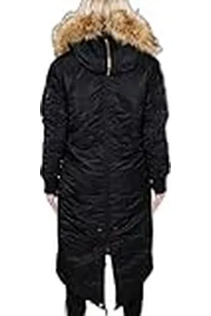 Alpha Industries Dame Lange visstaart Wmn Jas, , XS