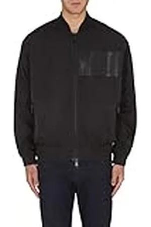 Armani Exchange Herenjas, Colorblocked Pieced Bomberjack, zwart, Meidum, zwart, M