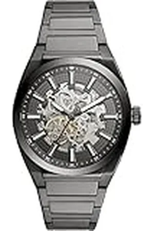 DKNY Fossil Breaker Watch for Men, Quartz movement with Stainless steel or Leather Strap Zwart en zilvertint Zilvertint en blauw Zilvertint Brownie Loodzilver Smaragdgroen Warm bruin