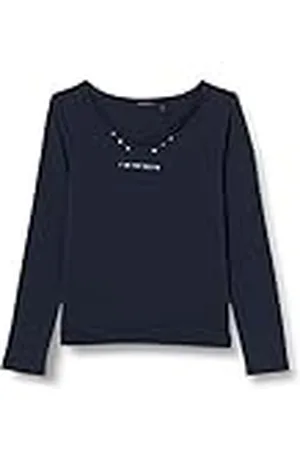 IKKS T-shirt, lange mouwen, marineblauw.