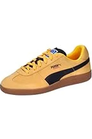 PUMA Unisex Handbal Indoor Court Schoen, Sun Stream Zwart Caramel Latte, 48.5 EU