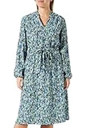 Gerry Weber Dames 180008-31501 jurk, blauw/groen print, 42, , 42