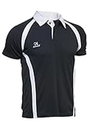 Asioka Sportief poloshirt voor volwassenen - Sportshirt Unisex - Technisch T-shirt met kraag en korte mouwen - Kleur marineblauw/wit