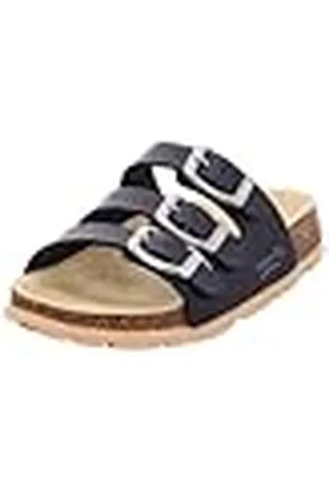 Superfit Jungen FUSSBETTPANTOFFEL Hausschuhe, BLAU 8000